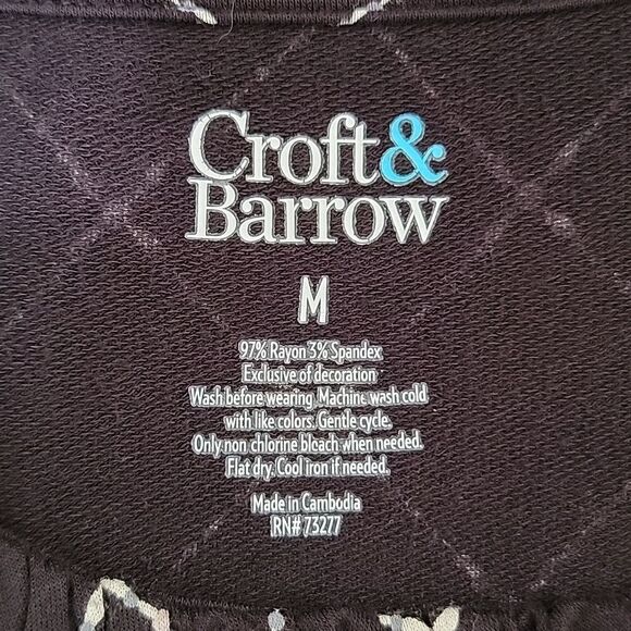 Croft and Barrow tunic style blouse Size M - Picture 9 of 11